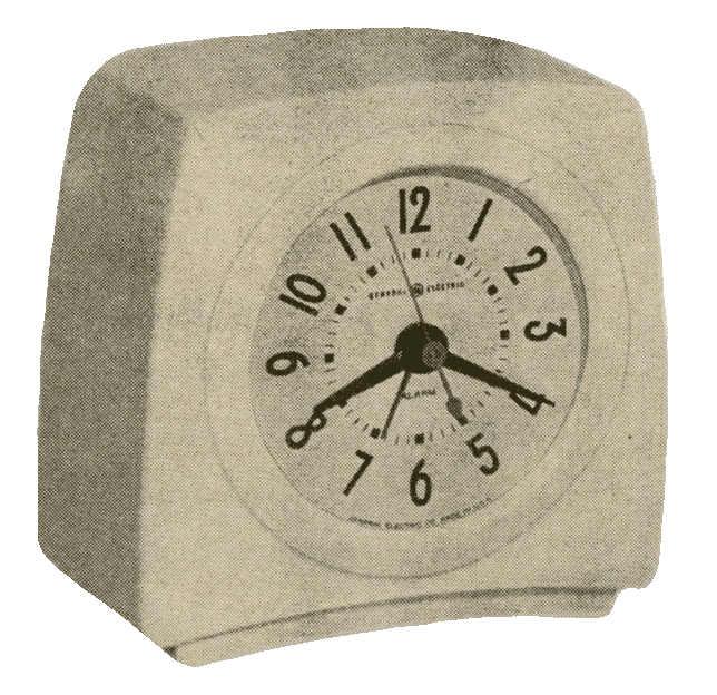 spinning clock